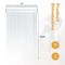 Costway 4/8/12/16 Rolls Stretch Film Heavy Duty Shrink Wrap 60 Gauge Clear Plastic Wrap Film